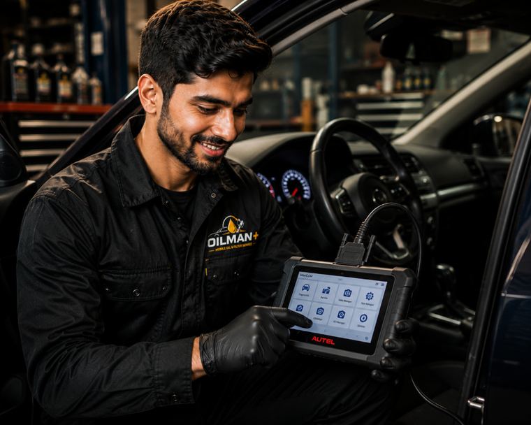professional diagnostic equipment used by OIL MAN PLUS